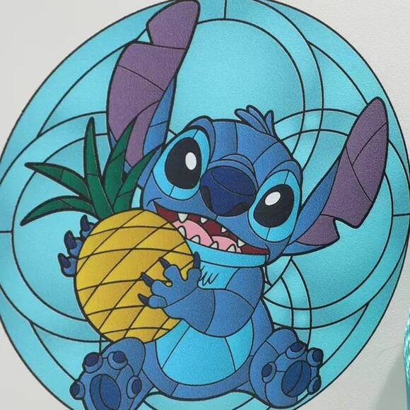NWT Loungefly Disney Lilo & Stitch Stained Glass Portrait Mini Backpack - Picture 8 of 10